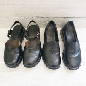 2 Pairs of DANSKO'S size 8 38 Black